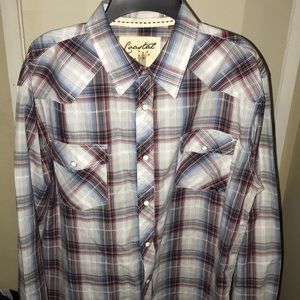 Coastal Plaid Button Down Shirt